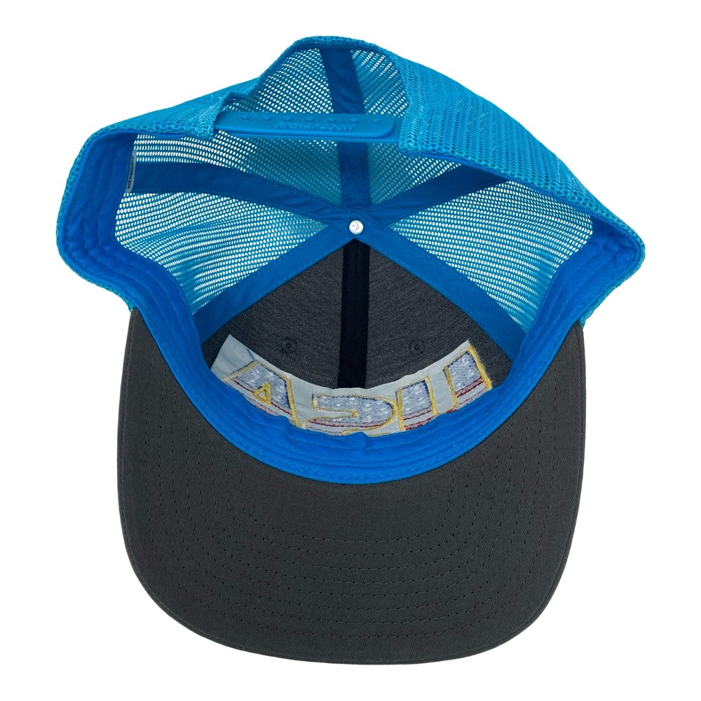 Richardson 112 Trucker Hat USA Flag Gray Blue Patriotic Snapback Mesh Cap New - Picture 10 of 12